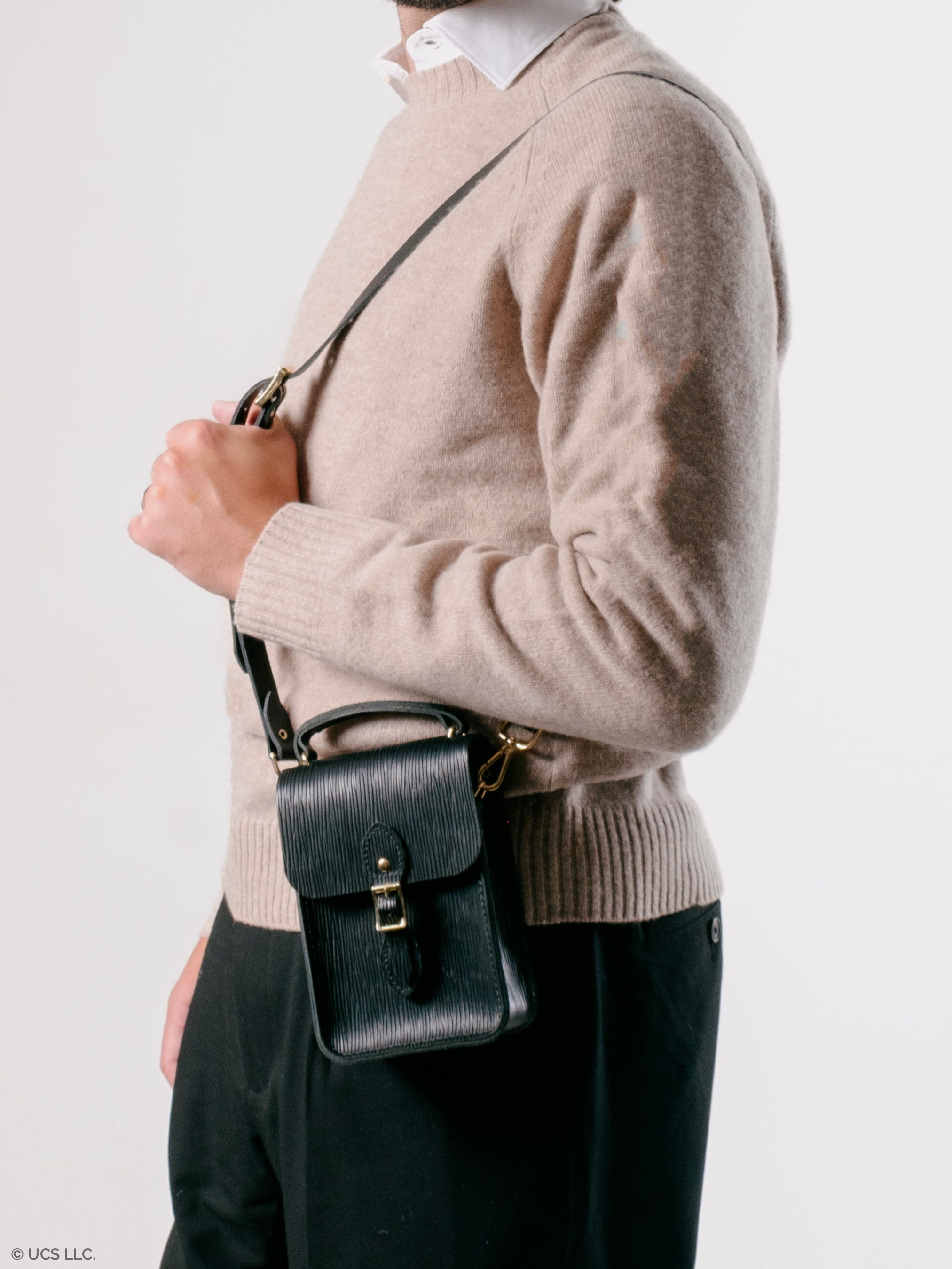 Mini Binocular Crossbody Bag - Black 1914 | Cambridge Satchel