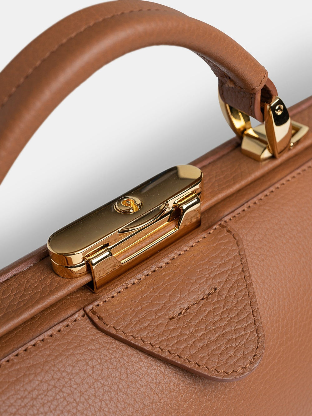 The Doctor's Bag - Havana Brown Calf Grain - Cambridge Satchel