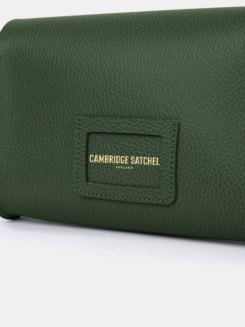 The Large Pushlock - Racing Green Celtic Grain - Cambridge Satchel