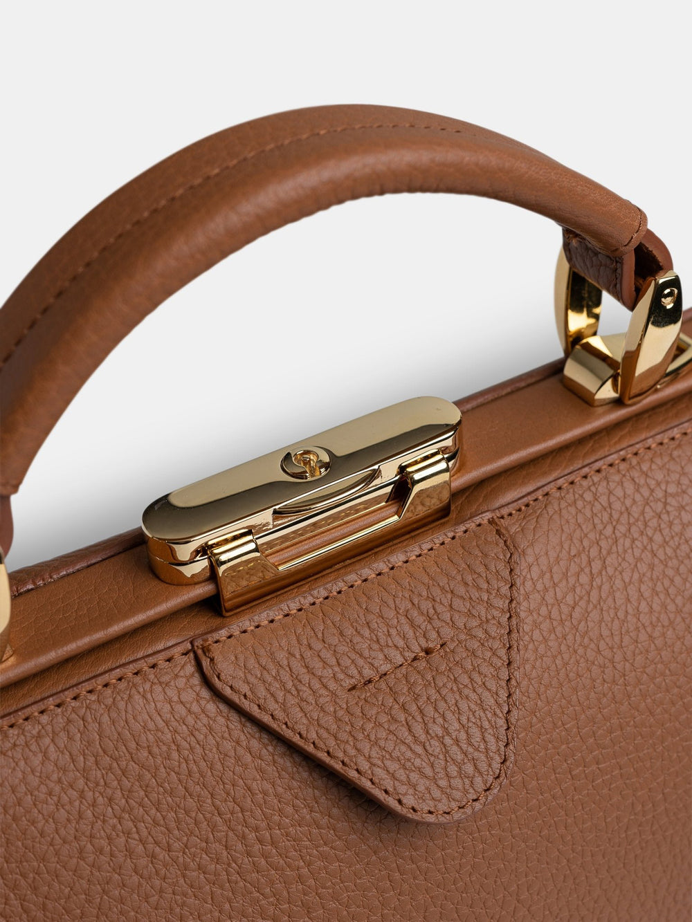 The Sophie - Havana Brown Calf Grain