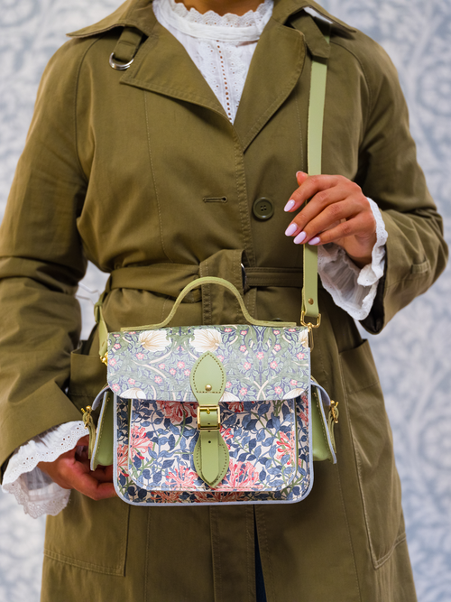 The Traveller - Honeysuckle Print & Sage Green