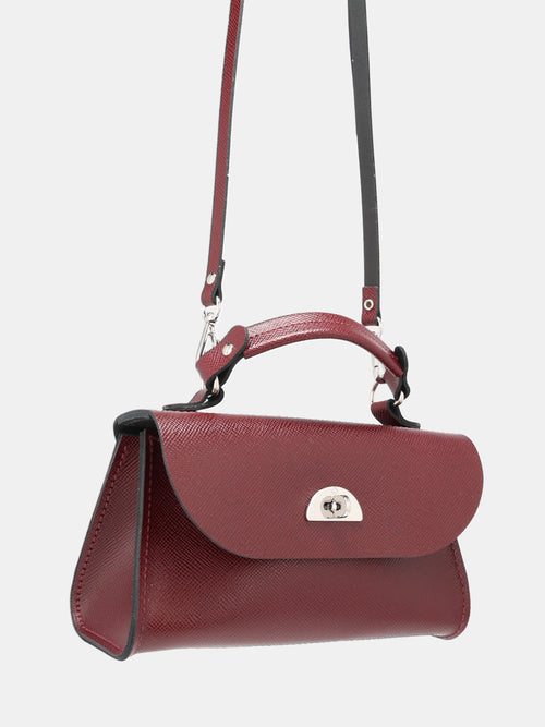 The Mini Daisy - Oxblood Saffiano