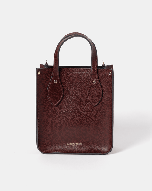 The Mini Tote - Oxblood Celtic Grain - Cambridge Satchel