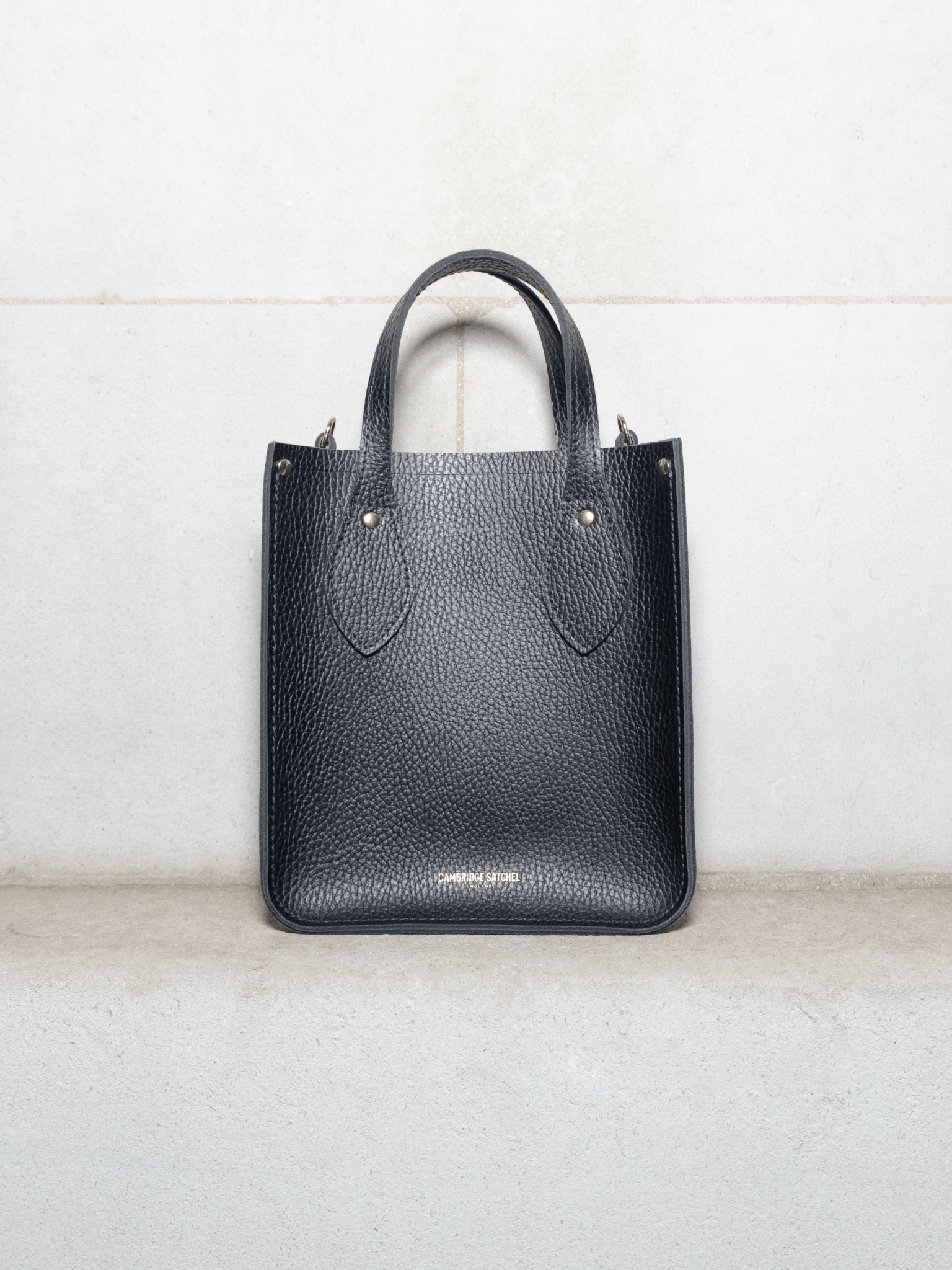 The Mini Tote - Black Celtic Grain - Cambridge Satchel