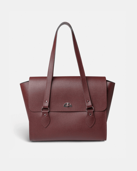 Emily Oxblood Saffiano