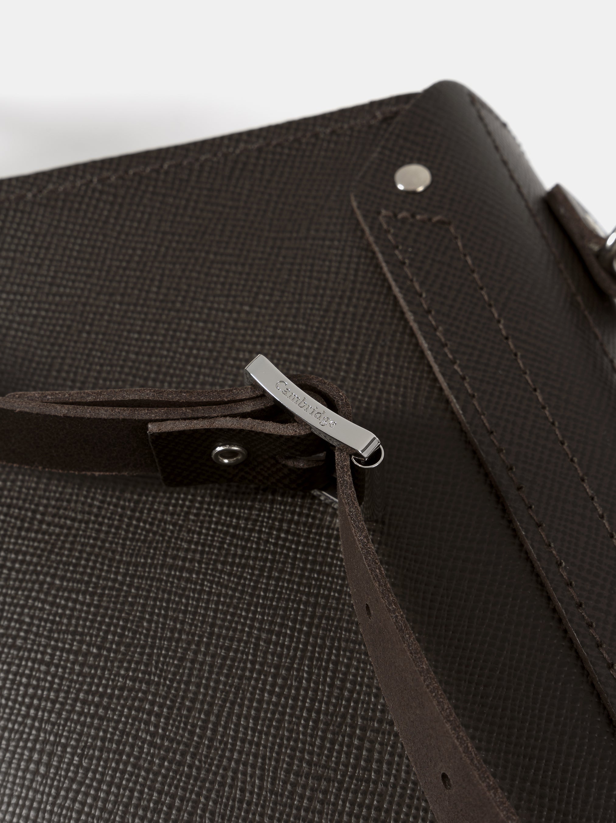 The Daisy -  Dark Brown Saffiano