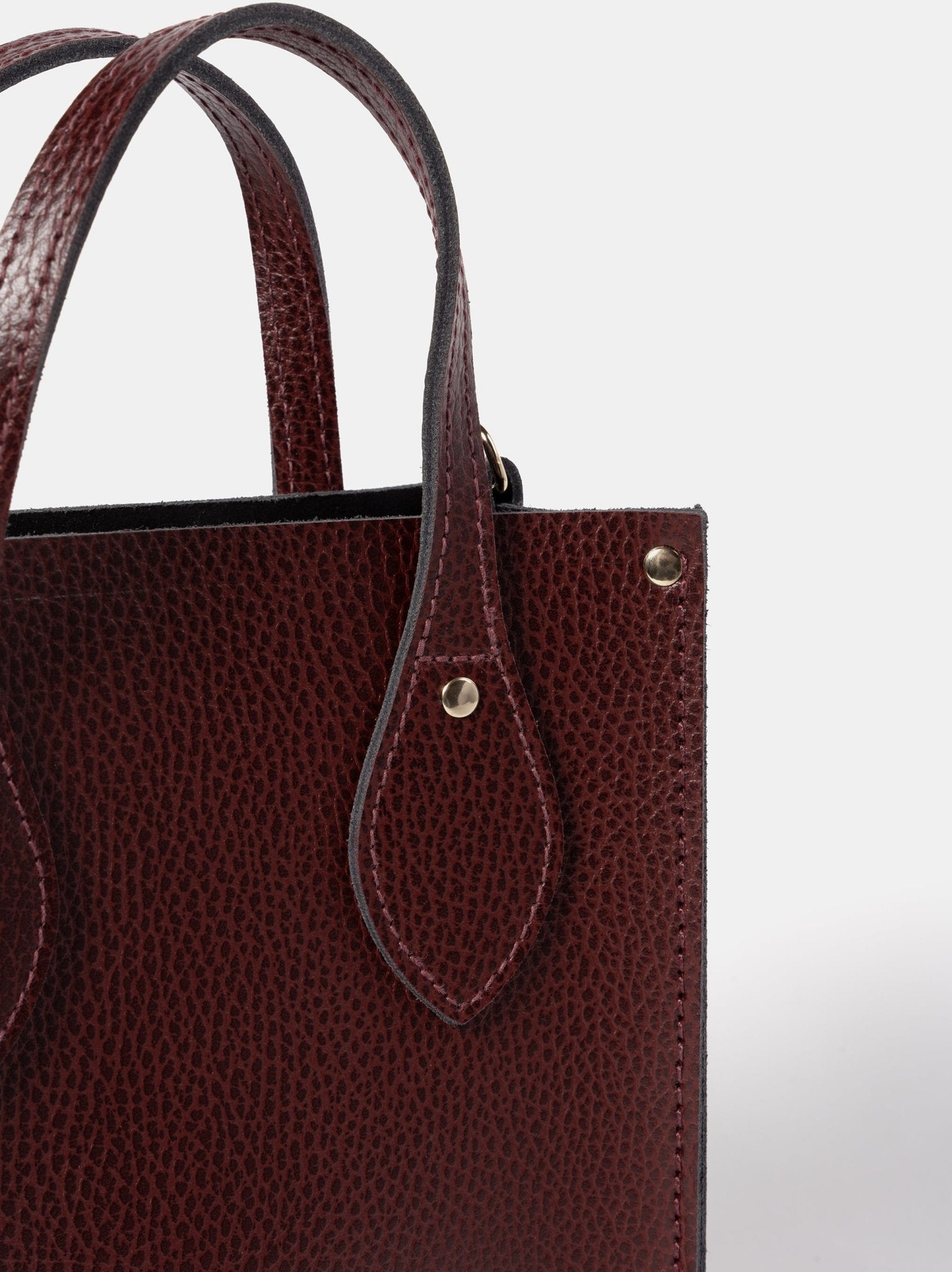 The Mini Tote - Oxblood Celtic Grain - Cambridge Satchel