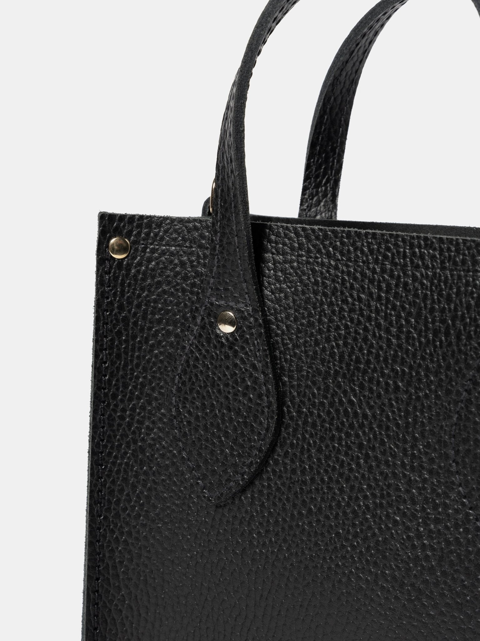 The Mini Tote - Black Celtic Grain - Cambridge Satchel