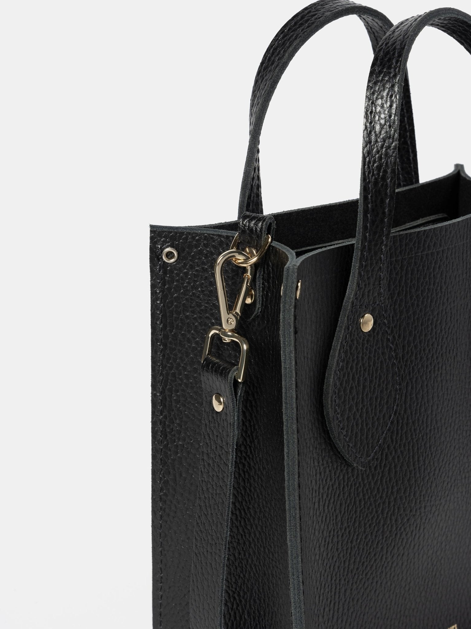 The Mini Tote - Black Celtic Grain - Cambridge Satchel