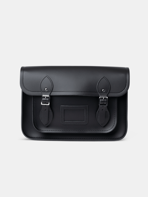 Black satchel sale