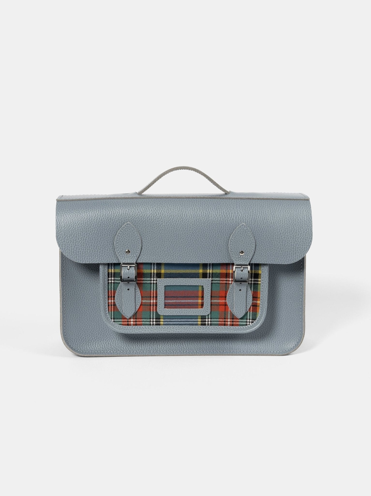 The 15 Inch Batchel -  French Grey Celtic Grain & Macbeth Tartan