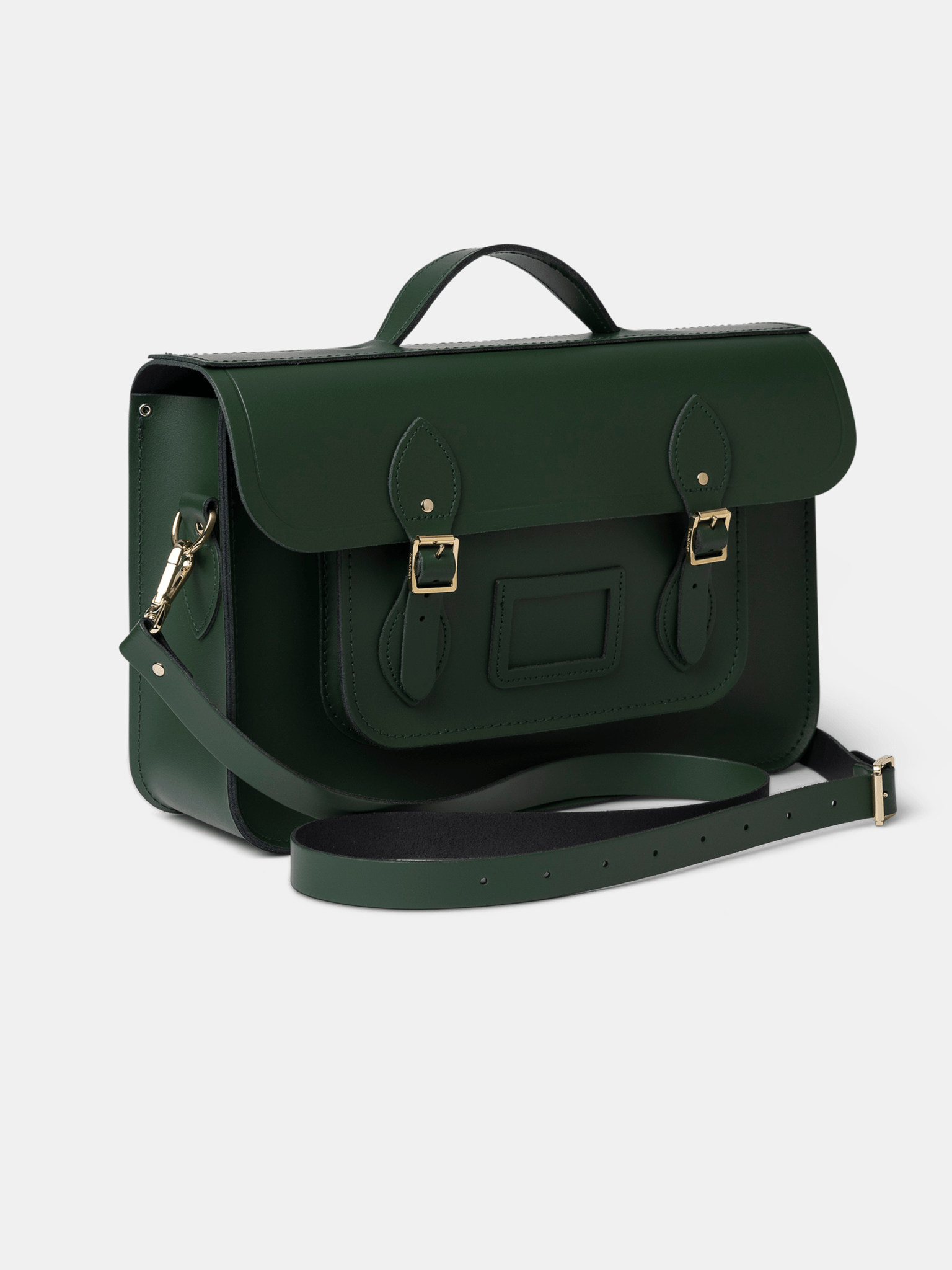 The 15 Inch Batchel - Racing Green - Cambridge Satchel