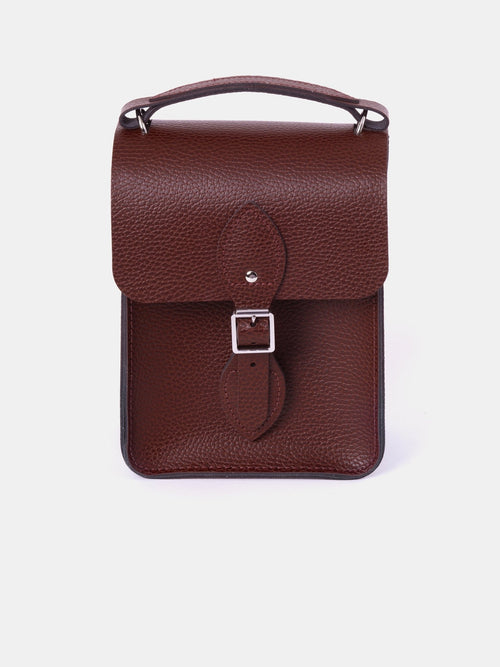 The Binocular Bag - Oxblood Celtic Grain - Cambridge Satchel