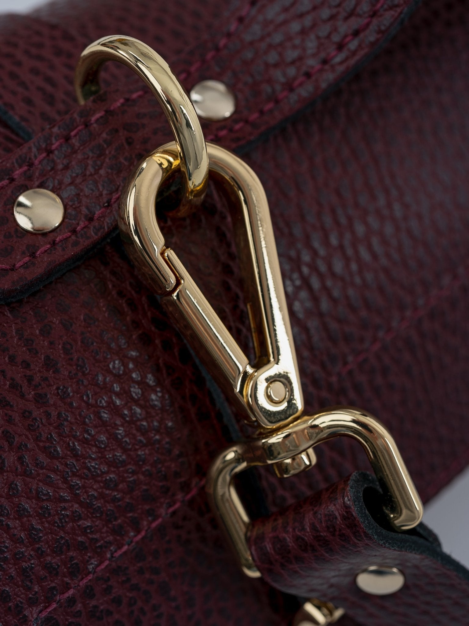 The Bowls Bag - Oxblood Celtic Grain - Cambridge Satchel