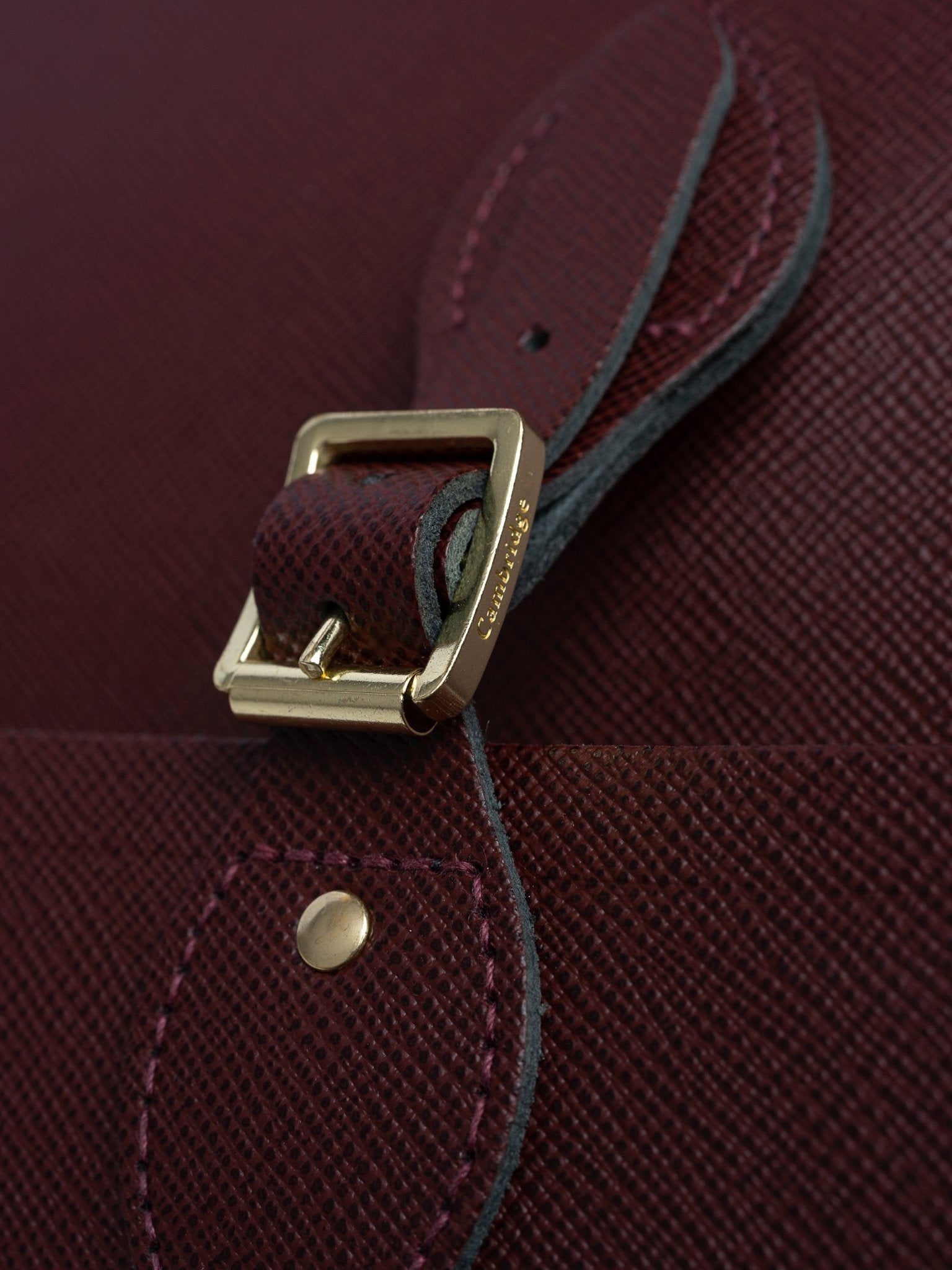 The Briefcase - Oxblood Saffiano - Cambridge Satchel