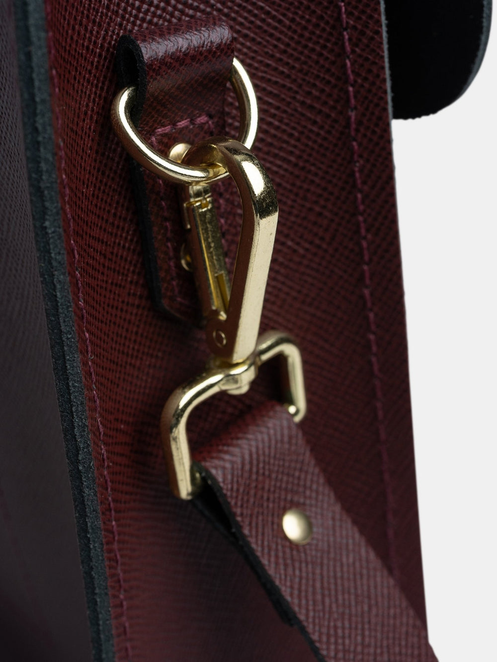 The Briefcase - Oxblood Saffiano - Cambridge Satchel