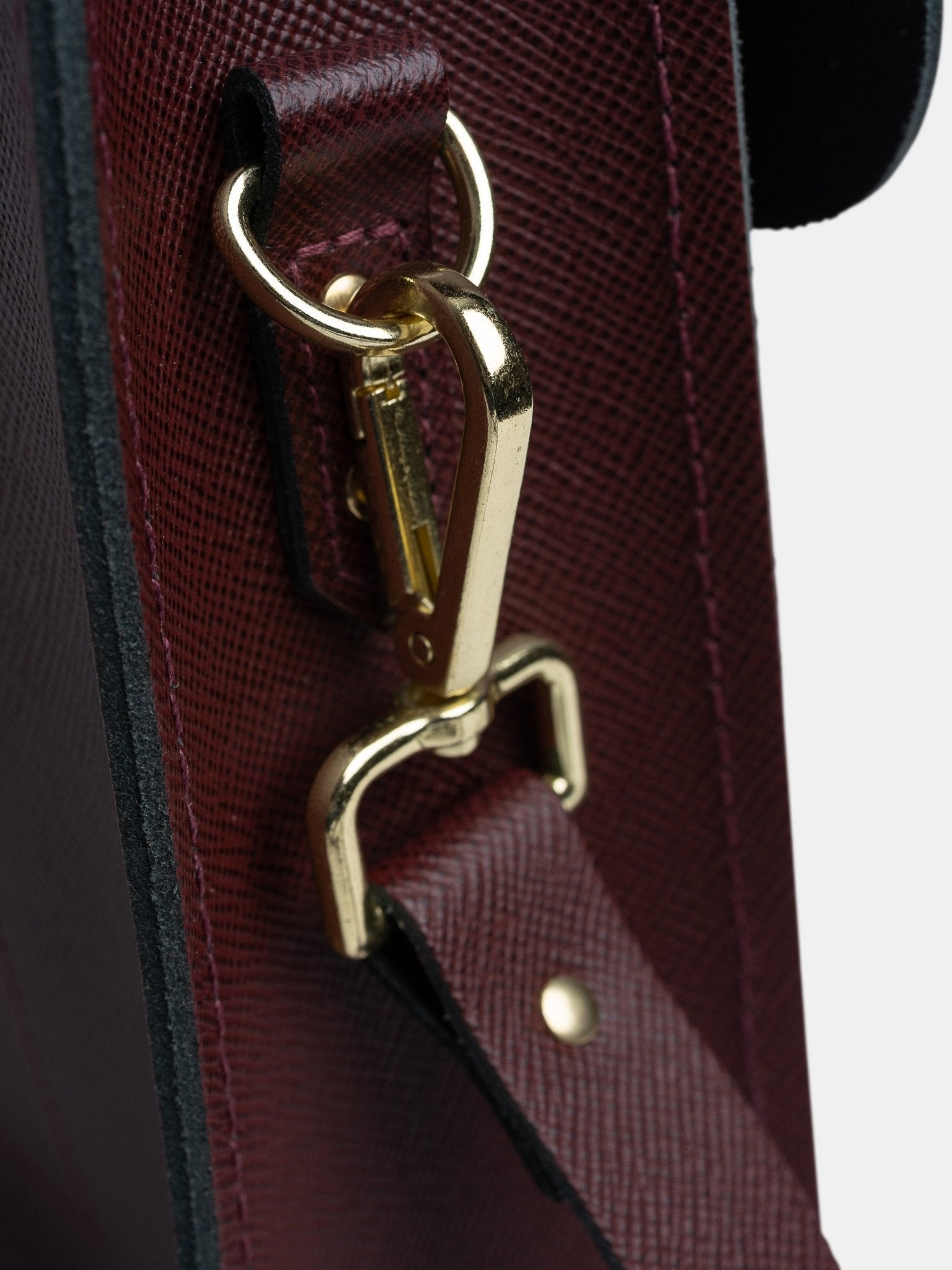 The Briefcase - Oxblood Saffiano - Cambridge Satchel