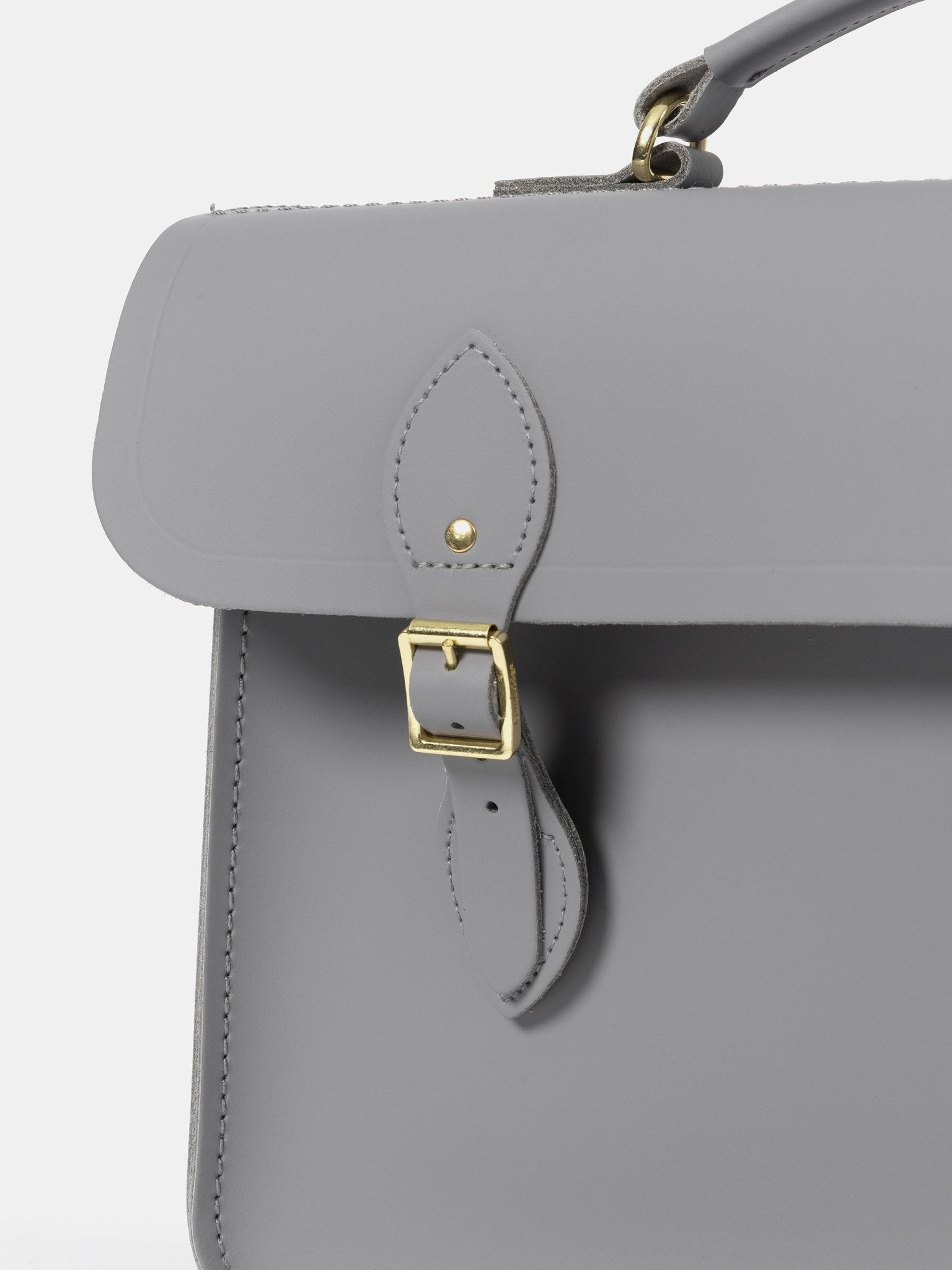 The Briefcase - Slate Grey Matte - The Cambridge Satchel Co.