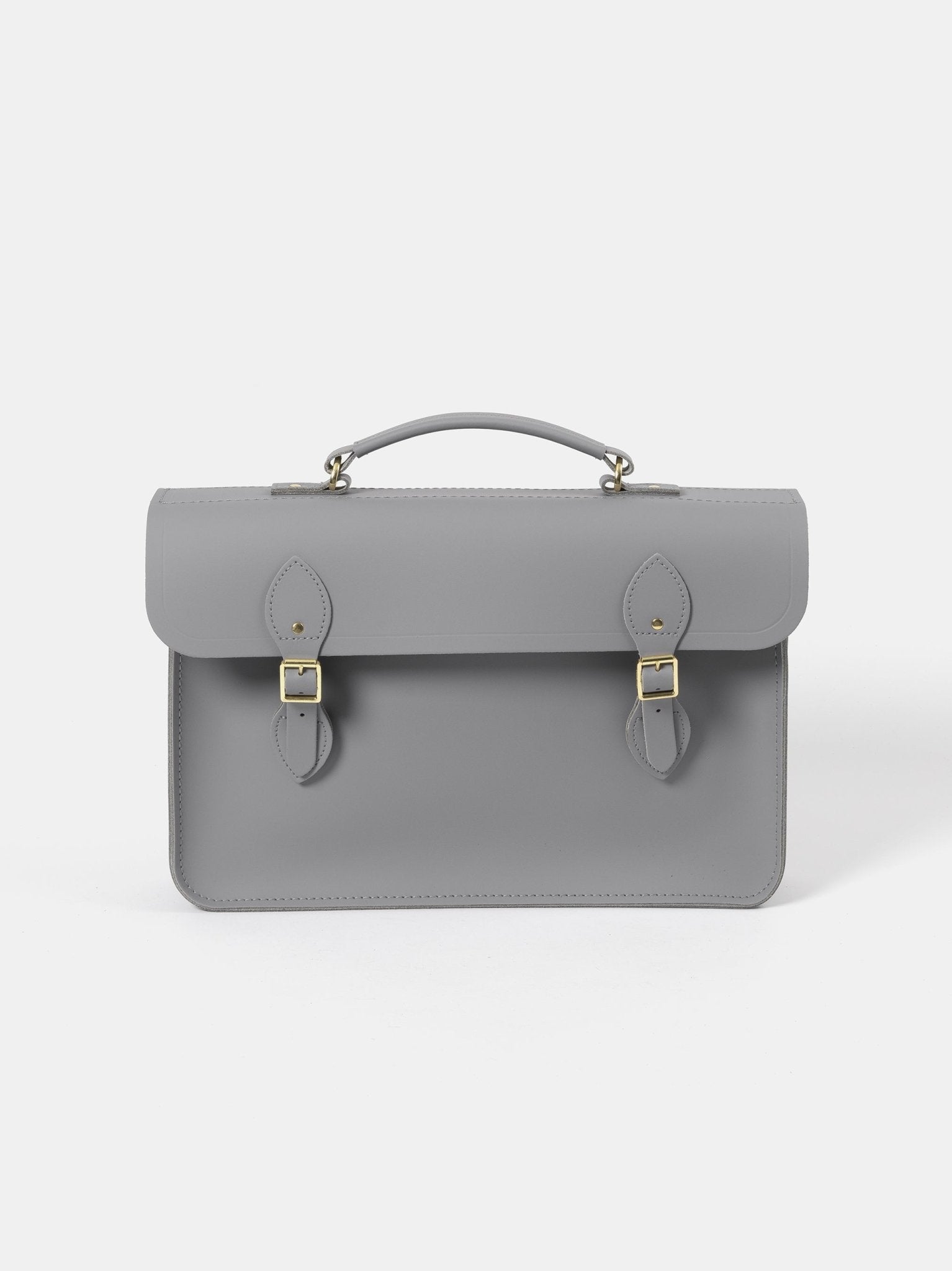 The Briefcase - Slate Grey Matte - The Cambridge Satchel Co.