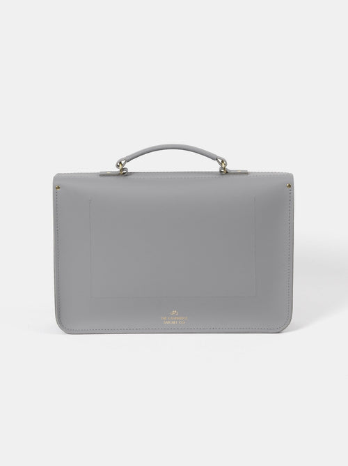 The Briefcase - Slate Grey Matte - The Cambridge Satchel Co.