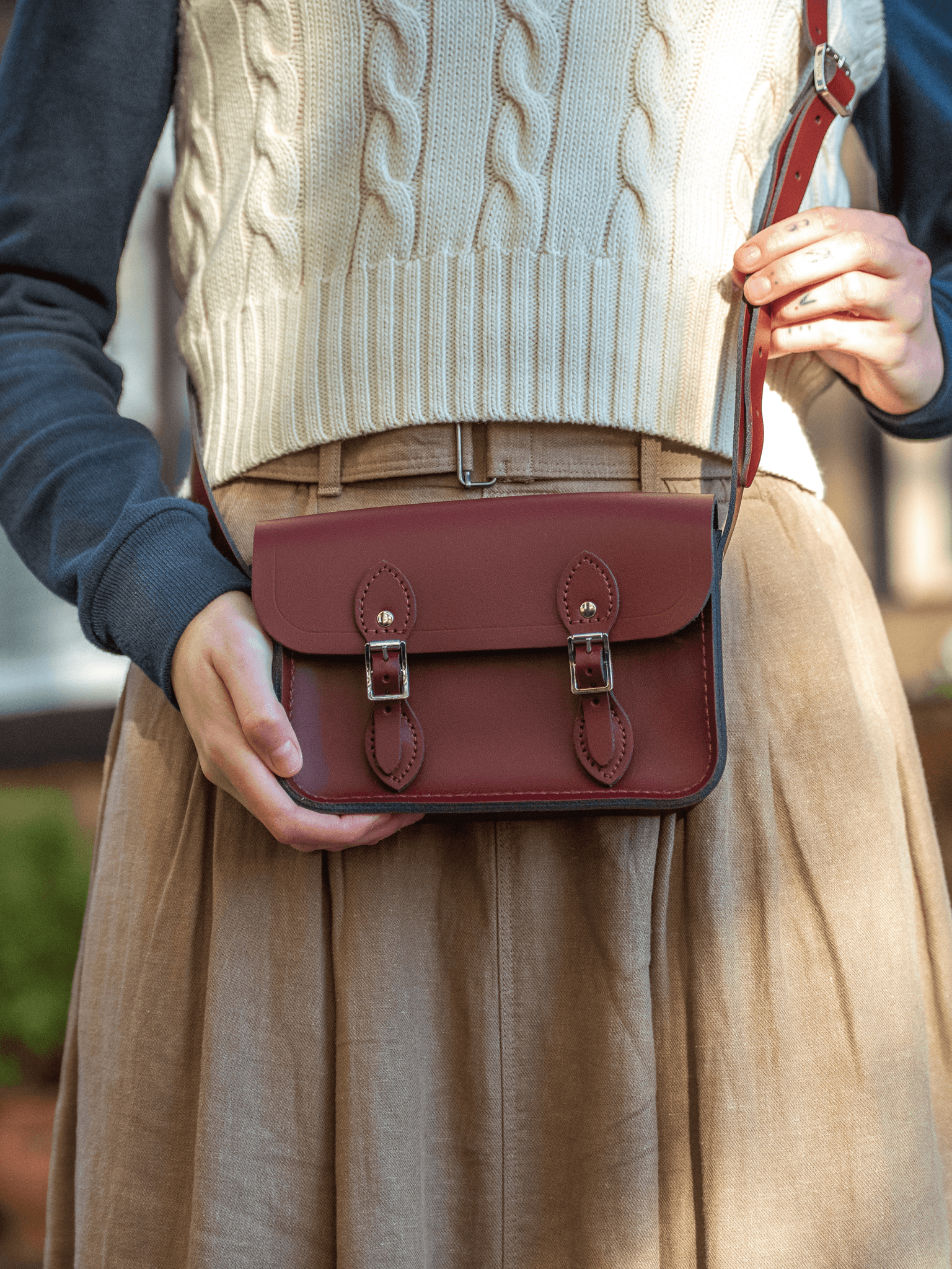 Cambridge satchel oxblood sale