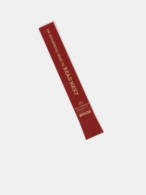 The Matilda Bookmark - Red