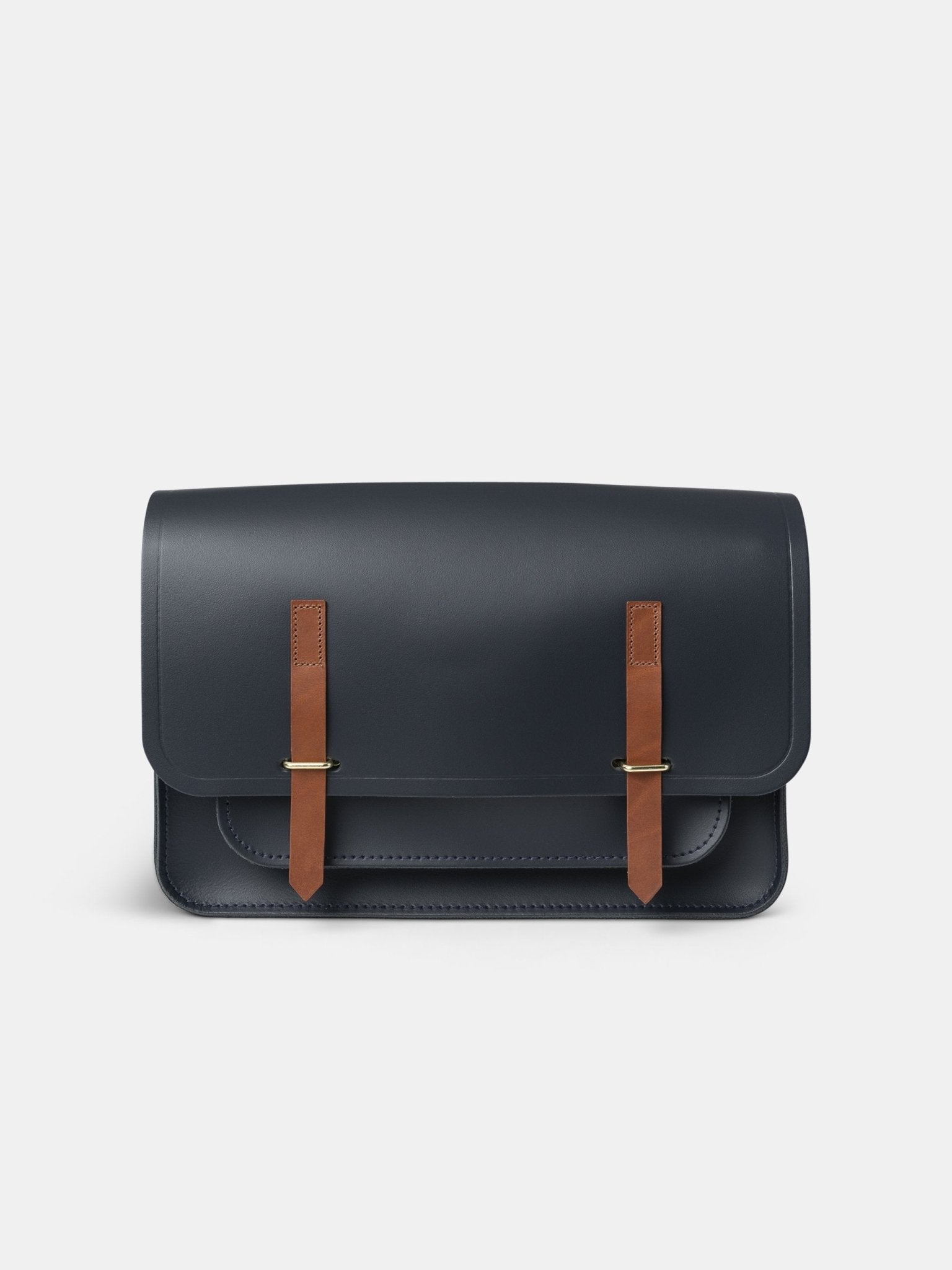 The Messenger -  Navy & Tan