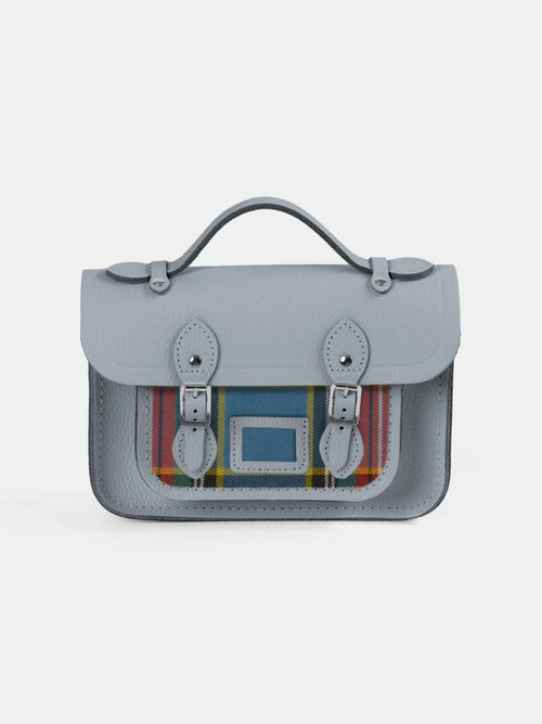 The Mini - French Grey Celtic Grain & Macbeth Tartan - The Cambridge Satchel Co.