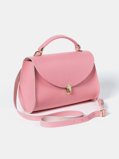 The Poppy - Salmon Pink Saffiano - The Cambridge Satchel Co.