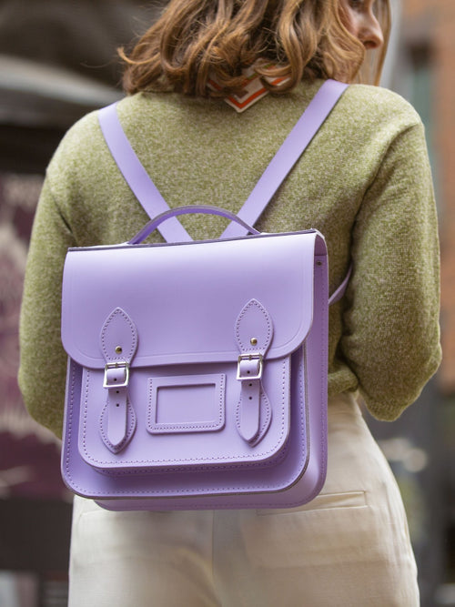 The Small Portrait Backpack - English Lavender - The Cambridge Satchel Co.