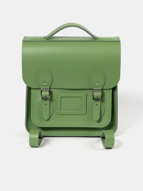 The Small Portrait Backpack - Heather Green - The Cambridge Satchel Co.