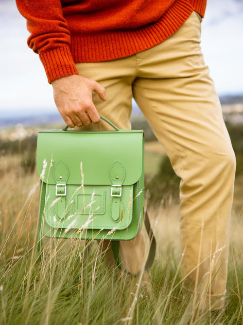 The Small Portrait Backpack - Heather Green - Cambridge Satchel