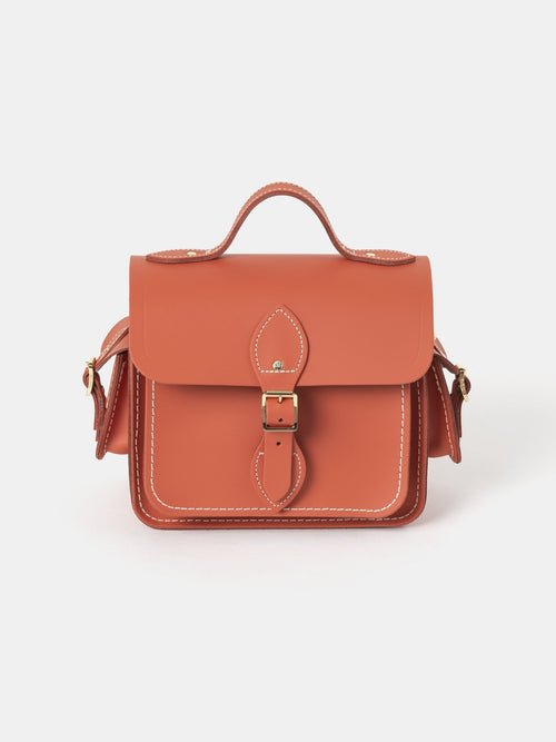 The Traveller - Burning Ember Matte with Contrast Stitch - The Cambridge Satchel Co.
