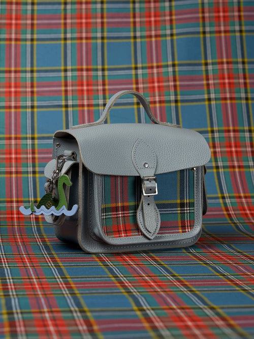 The Traveller - French Grey Celtic Grain & Macbeth Tartan - The Cambridge Satchel Co.